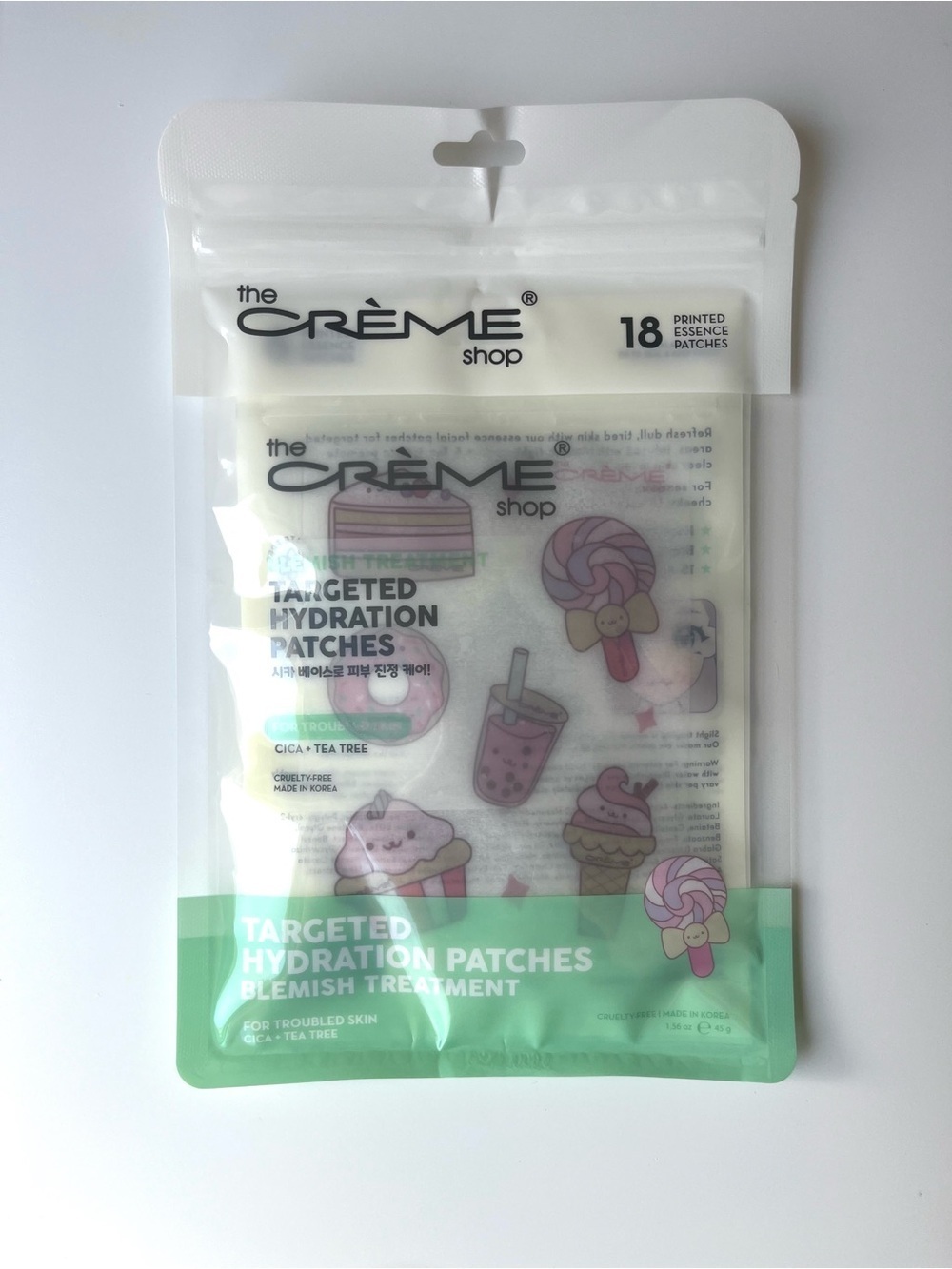 The Creme Shop Korean Skincare, Targeted Hydration Patches, 18 Pack